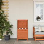 Braune vidaXL Auflagenboxen & Gartenboxen aus Massivholz 