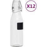 vidaXL Runde leere Flaschen aus Glas 12-teilig 
