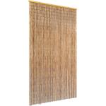 Braune Bambusvorhänge mit Insekten-Motiv aus Bambus 