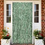 Grüne vidaXL Flauschvorhänge mit Insekten-Motiv aus Kunststoff 