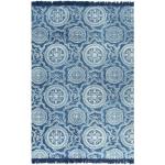 Blaue Vintage vidaXL Kelim Teppiche aus Baumwolle 