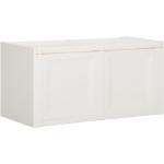 Weiße vidaXL Auflagenboxen & Gartenboxen bis 100l aus Polypropylen 
