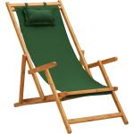 Grüne vidaXL Strandstühle aus Massivholz 