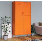 Orange vidaXL Kleiderschränke & Schlafzimmerschränke aus Stahl 