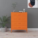 Orange vidaXL Schränke aus Stahl mit Schublade 