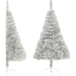 Silberne vidaXL Künstliche Weihnachtsbäume 