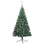 Grüne 210 cm vidaXL LED-Weihnachtsbäume matt aus Kunststoff 