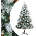 Weiße 210 cm vidaXL Künstliche Weihnachtsbäume aus Metall klappbar 