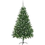 Grüne vidaXL LED-Weihnachtsbäume aus Stahl 