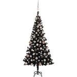 Schwarze 150 cm LED-Weihnachtsbäume 