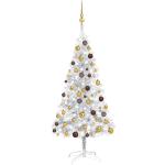 Silberne 150 cm LED-Weihnachtsbäume matt 