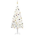 Weiße 240 cm vidaXL LED-Weihnachtsbäume matt aus Metall 