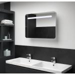 Weiße Moderne vidaXL Spiegelschränke aus MDF LED beleuchtet Breite 0-50cm, Höhe 0-50cm, Tiefe 0-50cm 