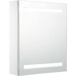 Graue Moderne vidaXL Spiegelschränke aus MDF LED beleuchtet Breite 0-50cm, Höhe 0-50cm, Tiefe 0-50cm 