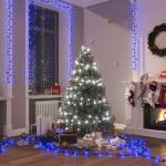 Blaue vidaXL LED Lichterketten mit Weihnachts-Motiv aus PVC 