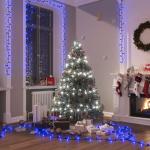 Blaue vidaXL LED Lichterketten mit Weihnachts-Motiv aus PVC 
