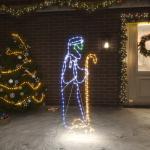 Bunte vidaXL Weihnachtsdeko für den Garten aus Stahl LED beleuchtet 