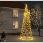 Weiße vidaXL Lichterbäume Außen mit Weihnachts-Motiv aus Metall 