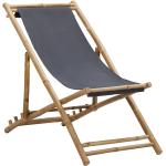 Dunkelgraue vidaXL Liegestühle aus Polyester mit Armlehne Breite 50-100cm, Höhe 0-50cm, Tiefe 100-150cm 