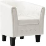 Weiße vidaXL Lounge Sessel aus Kunstleder Breite 50-100cm, Höhe 50-100cm, Tiefe 50-100cm 