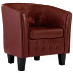 Bordeauxrote vidaXL Lounge Sessel aus Kunstleder Breite 50-100cm, Höhe 50-100cm, Tiefe 50-100cm 