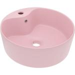 Rosa vidaXL Runde Handwaschbecken & Gäste-WC-Waschtische matt aus Keramik 