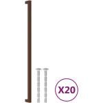 Moderne vidaXL Schrankgriffe & Schubladengriffe aus Edelstahl Breite 0-50cm, Höhe 0-50cm, Tiefe 0-50cm 20-teilig 