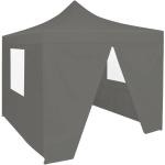 Anthrazitfarbene vidaXL Grillpavillons aus Stahl klappbar 2x2 