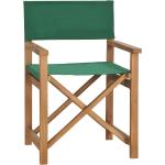 Grüne vidaXL Teakholz-Gartenstühle aus Massivholz Outdoor Breite 50-100cm, Höhe 50-100cm, Tiefe 50-100cm 