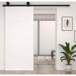 Weiße vidaXL Zimmertüren & Innentür aus Massivholz 