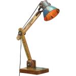Bunte Industrial vidaXL Schreibtischlampen aus Massivholz E27 