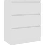 Weiße Minimalistische vidaXL Sideboards mit Schublade Breite 50-100cm, Höhe 50-100cm, Tiefe 0-50cm 