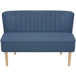 Blaue Moderne vidaXL Zweisitzer-Sofas aus Stoff Breite 50-100cm, Höhe 50-100cm, Tiefe 100-150cm 2 Personen 
