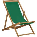 Grüne Teakholz-Gartenstühle aus Massivholz klappbar Breite 50-100cm, Höhe 50-100cm, Tiefe 100-150cm 