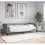 Hellgraue vidaXL Betten mit Matratze aus Holz 90x200 