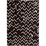Schwarze vidaXL Rechteckige Kuhfellteppiche aus Rindsleder Breite 100-150cm, Höhe 100-150cm, Tiefe 100-150cm 