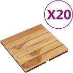 vidaXL Terrassenplatten & Terrassenfliesen aus Massivholz 