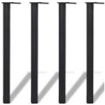 Schwarze vidaXL Tischbeine & Tischfüße Höhe 50-100cm 4-teilig 