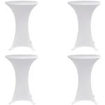Weiße vidaXL Runde Tischhussen aus Stoff maschinenwaschbar 4-teilig 