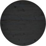 Schwarze vidaXL Runde Tischplatten aus Massivholz Breite 0-50cm, Höhe 0-50cm, Tiefe 0-50cm 