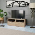Hellbraune Moderne vidaXL TV Schränke & Fernsehschränke Breite 0-50cm, Höhe 0-50cm, Tiefe 50-100cm 