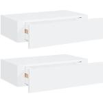 Weiße Wandregale & Hängeregale aus MDF mit Schublade Breite 0-50cm, Höhe 0-50cm, Tiefe 0-50cm 2-teilig 