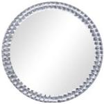 Silberne vidaXL Runde Runde Wandspiegel 70 cm aus Silber 