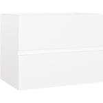 Weiße vidaXL Waschbeckenunterschränke & Badunterschränke aus MDF mit Schublade Breite 50-100cm, Höhe 0-50cm, Tiefe 0-50cm 