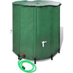 Grüne vidaXL Regentonnen & Wassertonnen 501l - 750l aus PVC klappbar 
