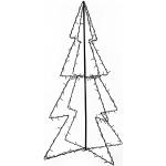 Weiße 160 cm vidaXL LED-Weihnachtsbäume 