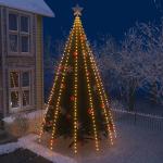 Dunkelgrüne vidaXL Lichterbäume mit Weihnachts-Motiv 