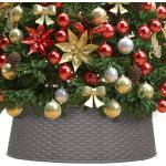 Braune vidaXL Weihnachtsbaumdecken aus Kunststoff 