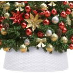 Weiße vidaXL Runde Weihnachtsbaumdecken aus Kunststoff 
