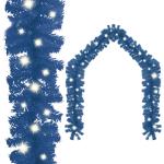 Blaue vidaXL Weihnachtsgirlanden LED beleuchtet 